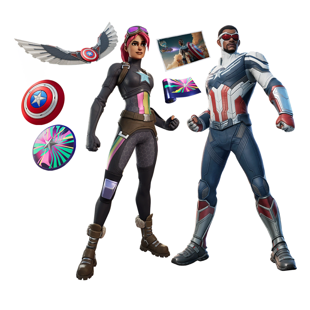 Captain America and the BriteStar Bundle Fortnite
