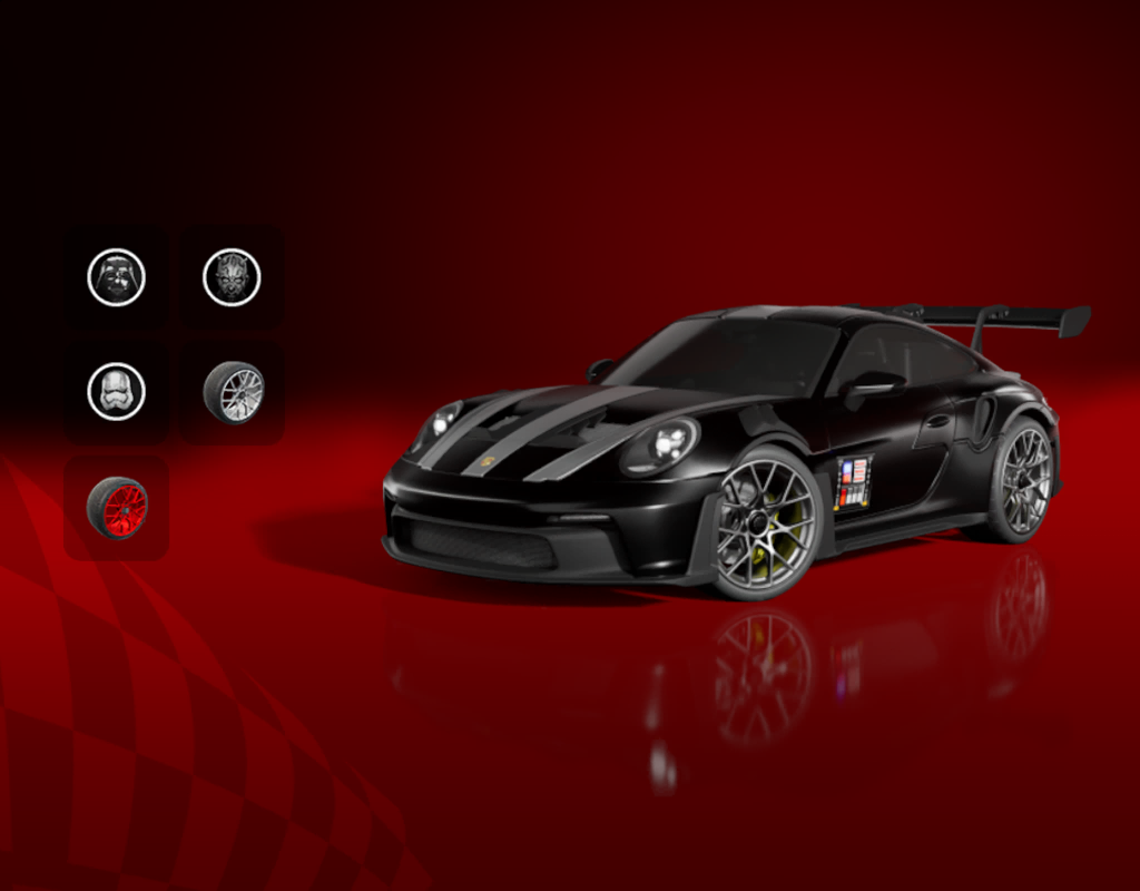 Porsche 911 GT3 RS + Star Wars Bundle Fortnite