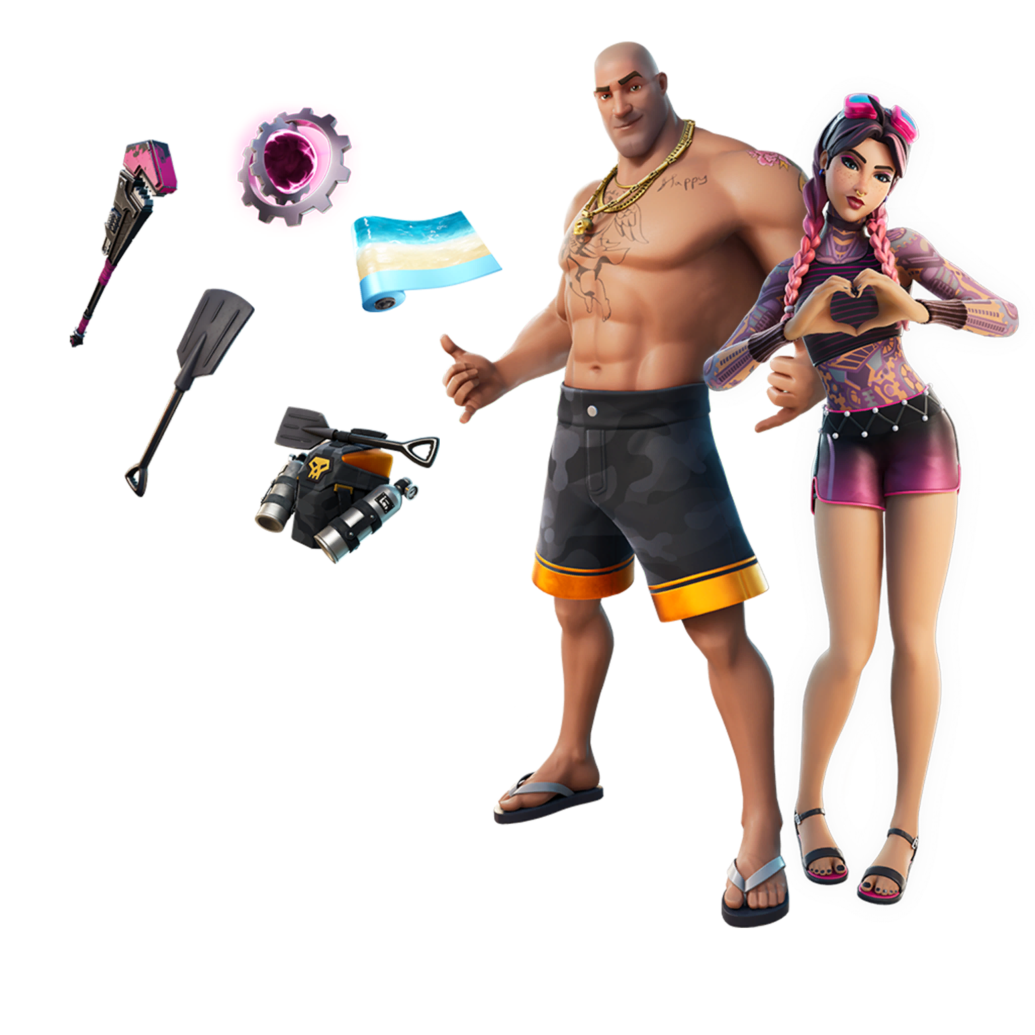 Beach Brutus and Jules Bundle Fortnite