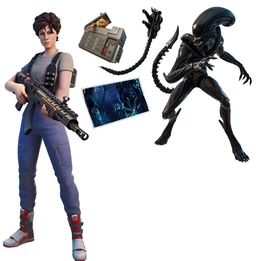 Lote de Ripley y xenomorfo Fortnite